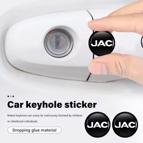 8pcs Car Door Keyhole Protection Sticker Decoration Accessories For JAC JS2 S3 JS3 J2 S5 T8 Refine J