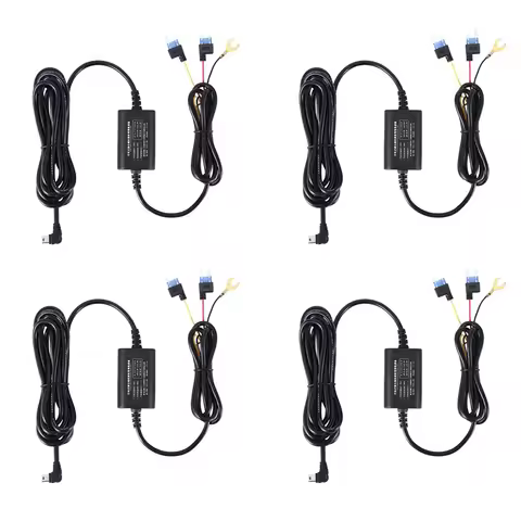 4X Parking Surveillance Cable For 70Mai 4K A800S A500S D06 D07 D08 M300 UP02 For Car DVR 24H Parking