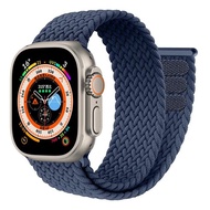 สายถักเดี่ยวสำหรับนาฬิกา Apple สายรัดอัลตร้า49มม. 45มม. 41มม. 44มม. 40มม. 42มม. เข้ากันได้กับสาย I Watch Series 7 SE 8 6 5 4 3