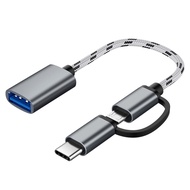 หัวแปลง USB C USB3.0 2In1 TYPE C ตัวผู้ เป็น USB3.0 ตัวเมีย สำหรับ แอนดรอย USB Adapter OTG for Huawe