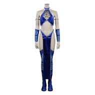 Mortal Cos Kombat Kitana Cosplay Costume Outfits Halloween Carnival Suit For Adult Ladies Party Role