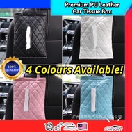 CRB Premium PU Car Tissue Box Holder hanging Backseat Kotak Kertas Tisu Kereta aksesori dalam kereta