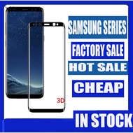Samsung  Galaxy S8 s8+ s9 s9+ note 8 Tempered Glass 3D  Screen Protector [black]