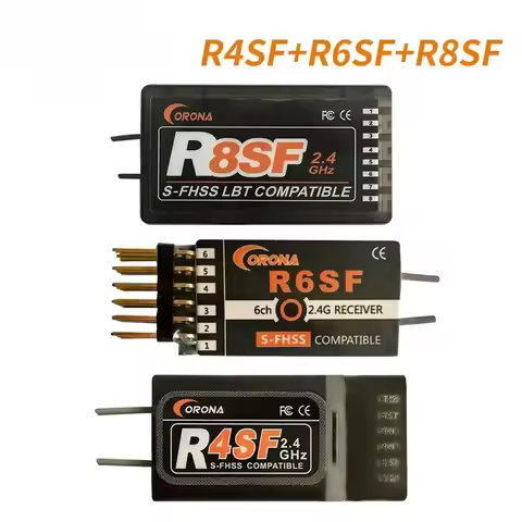 1-2pcs 2.4G R4SF R6SF R8SF S-FHSS/FHSS Receiver Compatible FUTABA S-FHSS T6J T8J T14SG 16SZ Airplane