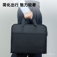 Printable Men's File Bag Conference Briefcase Business Portable File Bag Deli bg140logo Bag Informat