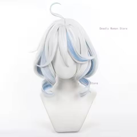 Furina Cosplay Wig Genshin Impact Focalors Cosplay Two Detachable Hairstyles Wig Long Short Hallowee
