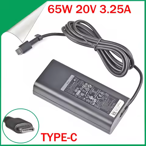 65W USB-C Type-C 20V 3.25A AC Power Adapter Laptop Charger For DELL XPS12 XPS13 9350 9250 9360 7370 