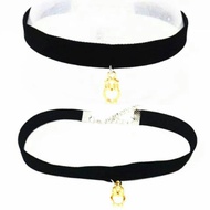 Choker Velvet Necklace Golden Owl A | Handmade Necklace