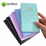 MEIHUA A6 Planner Notebook, 2027 Portable 2027 Planner,  Lined Pages Multicolor Weekly Planner Schoo