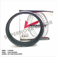 VELG ROSSI 300 HITAM DOFF RING 18 VELG ROSSI 18 X 300 36H HITAM DOFF
