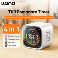 llano Ticktime cube Pomodoro Timer Smart Timer Pomodoro จับเวลาอุปกรณ์ตั้งเวลาการปิดเสียงและหยุดการแ
