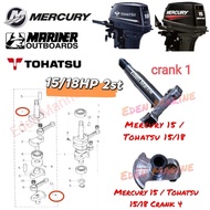 Crankshaft 1 / crankahaft 4 for MERCURY 15 / TOHATSU 15/18HP 2 stroke outboard