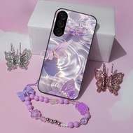 GANTUNGAN Glass Softcase + Hanger Latest Samsung A37 Samsung A57 Case HP Sam A37 A57 Camera Protecto