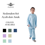 Pazze Baju Melayu Modern Slim Fit Sedondon Series Violet Purple Navy Blue Mint Green Sage Green