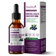 Mulittea Cortisol Balance Drops for Stress Relief Balanced Cortisol Response Mood