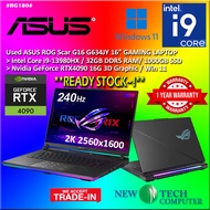 #RG180 USED ASUS ROG STRIX SCAR 16 G634JY Gaming Laptop intel i9 13980HX 32GB 1TB SSD RTX 4090  RTX4