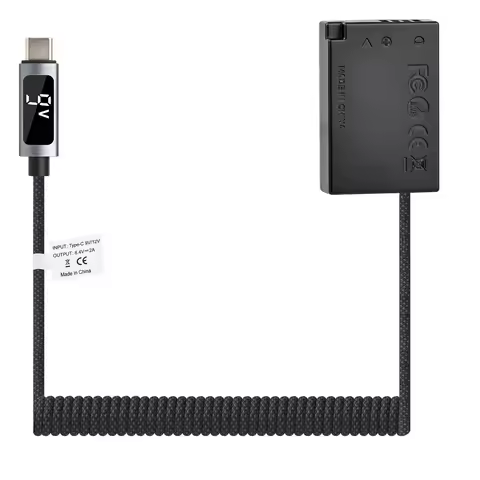 LP-E17 Dummy Battery E17 LP-E18 Power Adapter For Canon 2m Type-C PD 20W Cable EOS R50 R10 RP 850D 7