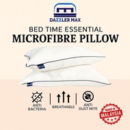 Dazzler Max 100 % Microfibre Premium Quality Pillow Bantal Size 19'' x 29'' 5 Star Hotel Comfort