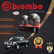 BREMBO FRONT BRAKE DISC ROTOR NISSAN NAVARA D40 AUTO, MANUAL 6 SPEED (09.B625.10)