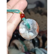Sakura agate necklace