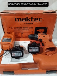 OBRAL Cordless Driver Drill Bor Cordless Baterai MT062SK2 MAKTEC
