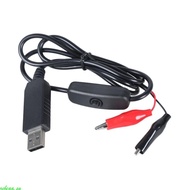 zebeaa. 3 28ft Length USB 5V2A to 3V1A Clip Power Cord Test Cable Male Connectors Wire Power Supply 