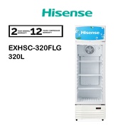 Hisense 320L Commercial Chiller EXHSC-320FLG / EXHSC320FLG Self Evaporate Fridge Refrigerator Peti S