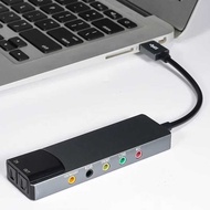 USB Aluminum Alloy Converter AC-3 DTS External Slot Sound Card 7.1 5.1 channel optical sound card fo