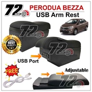 Perodua Bezza HC Cargo Premium USB LED Indicator Double Layer Arm Rest Armrest