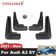 TONLINKER Mudguard For Audi A3 8Y 2021 2022 2023 Sportback Sedan Mud Flaps Car Mudguards Splash Guar