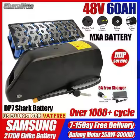 Ebike 21700 battery 48v 25ah 30ah 40ah 50ah 60ah bicicleta elétrica Bateria de lítio da bateria da f