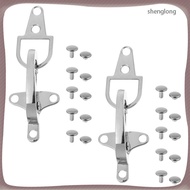 💍 2 Sets of Zinc Alloy Ring Buckle Clasps, 1.6X0.6X0.1in, Trendy Closure for Bags & Jackets