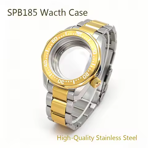 42mm Silver SPB185 SPB187 Watch Cases With Watch Band Fits Seiko 4R36 NH35 NH36 7S26 Movements Watch