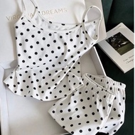 Women's Casual Striped Camisole And Shorts Set For Leisure 2 Pieces
