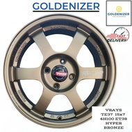 (2pc)flow forming sport rim kereta 15x7 4H100 ET38