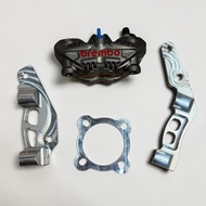 Original Brembo Brake Caliper GP4 MINI Siap CNC Bracket 82MM + Spacer For RXZ LC135 V8
