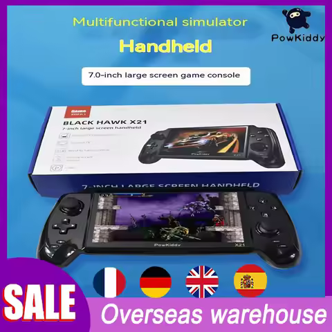 2025 new 7.0 Inch HD Screen Music Player POWKIDDY X20 original Portable Retro Handheld Video Game Co