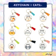 [SG] Personalise Keychain - Cat #2 / Customise Keychain / Personalise Gift Idea / Christmas Gift