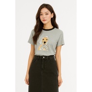 Bonnie Beagle Tee Grey