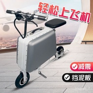 XY6  Portable Luggage Intelligent Electric Suitcase Tiktok Adult Folding Manned Scooter Artifact