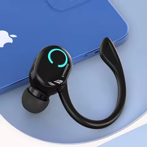 Bluetooth 5.2 Bluetooth Headphone Mini with Charging Cable Wireless Headphone with Ear-Hook Noise Ca