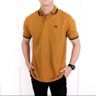 KATUN Collar T-Shirt FPR SHORT COTTONPOLO|07 PLAIN MEN'S RUBBER LINE IMPORTED LOGO EMBROIDERED PREMI
