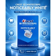 Crest 3D White Noticeably White - Box of 10 Strips (20 Pieces) - Whitens Teeth After 10 Days