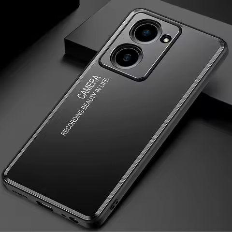 Matte Metal Back Phone Case For vivo v27e v30 v40 Pro V29 Lite y27s y77 y78 Y36 4G 5G Full Lens Prot