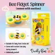 [SG Local/ Instock] 🐝 Bee Fidget Spinner Toy (With Suction Base) – Baby Sensory Toy