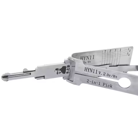 Lishi HYN11 V.2 2 in 1 Locksmith Tool Lock Pick&Decoder Flat Milling for Hyundai Elantra/Tucson/Cera