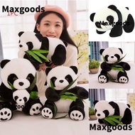 MAXGOODS 9/10/12/16cm Plush Panda Lovely Bear Soft cloth Toy Kneeling Sitting Present Doll