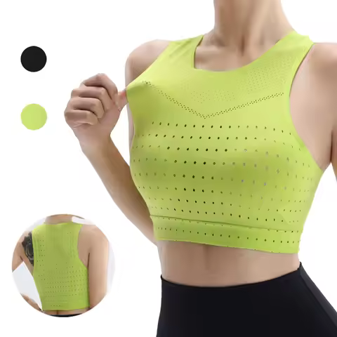 Women Zero Resistance Running Tank Top No Built-in Bra Ultra-Light Quick Dry Wind Tunnel Racing Sing