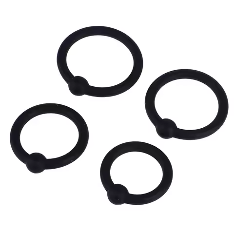 4Pcs/Pack Male Flexible Stay Donuts Cock Rings Silicone Time Delay Ring Cock Rings Adult Products