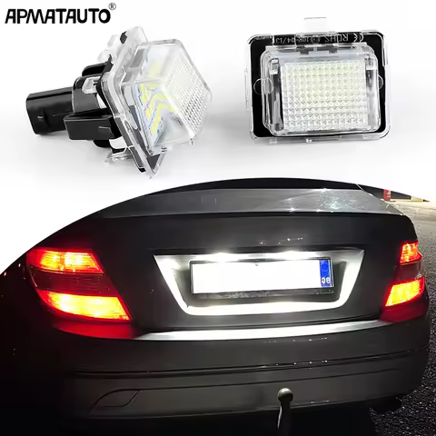 LED Number License Plate Lights White For Benz W204 2D/4D/5D W216 W218 W212 W221 W222 CLA W231 C117 